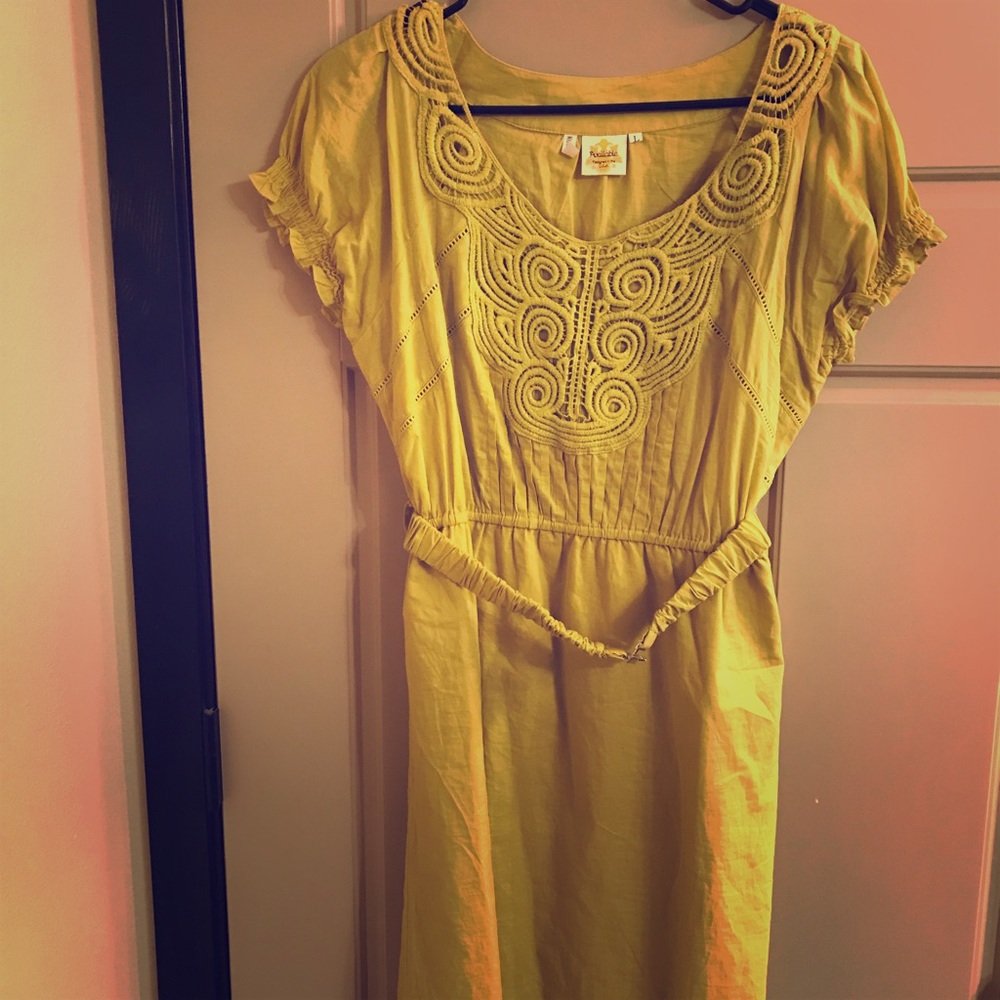 Cotton Yellow Dress